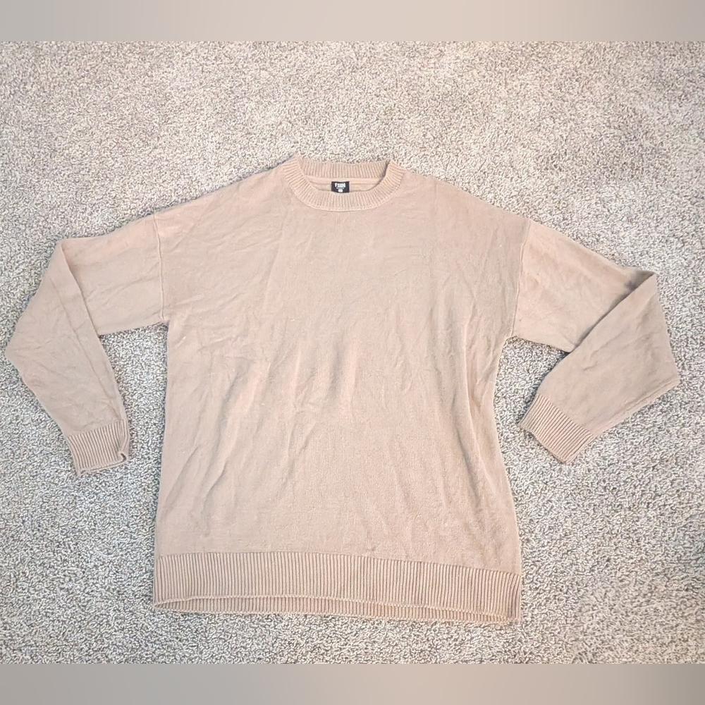 Fishbone By New Yorker Men's Beige Sweater Size L